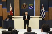 ტიტე აროშიძემ შპს კავკასიის ბიზნეს სკოლის მოსწავლეებს უმასპინძლა
